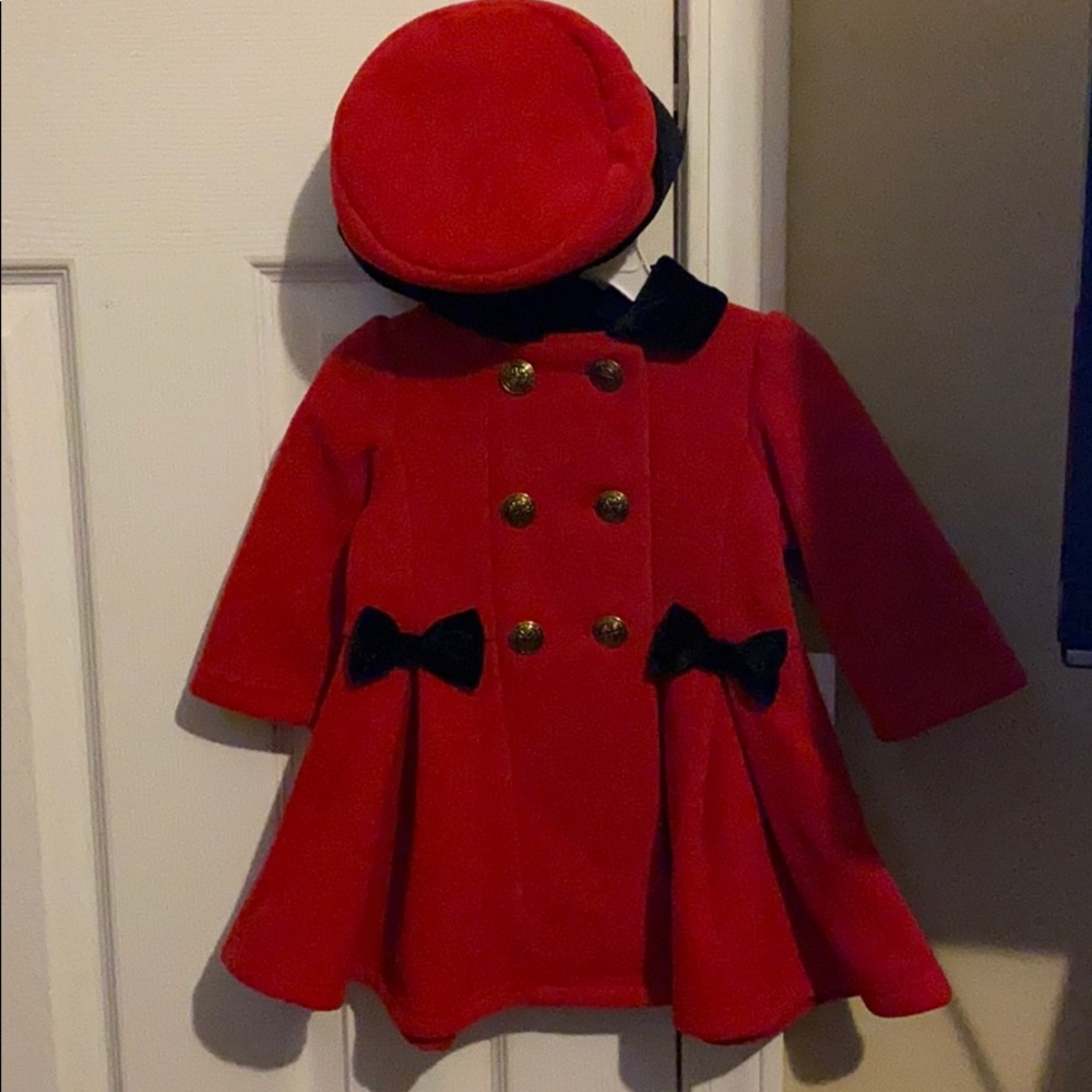 Pea coat with matching hat